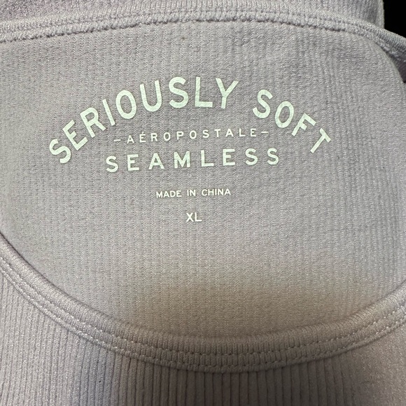 Aeropostale Seriously Soft Ribbed Halter Top - Picture 3 of 3